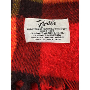 Couverture Jetée Faribault Woolen Mill – Tartan Plaid Laine 49x49 – Rare Vintage